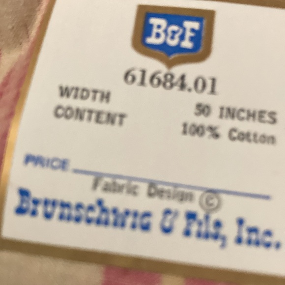 26 x 35 brunschwig & fils sample Chenonceaux cotton - Picture 4 of 6